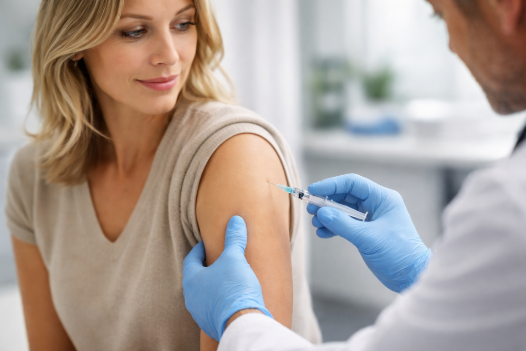 Aplicação do remédio preventivo lenacapovir