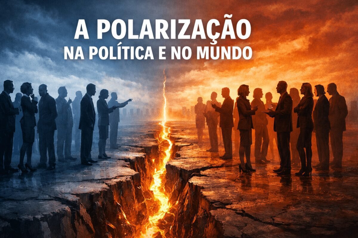 Polarização na política e no mundo dividindo opiniões e sociedades