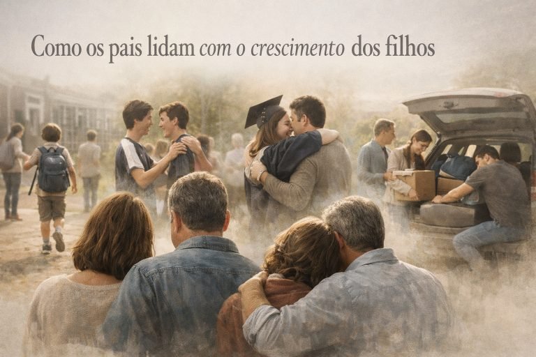 Como os pais lidam com o crescimento dos filhos em diferentes fases da vida
