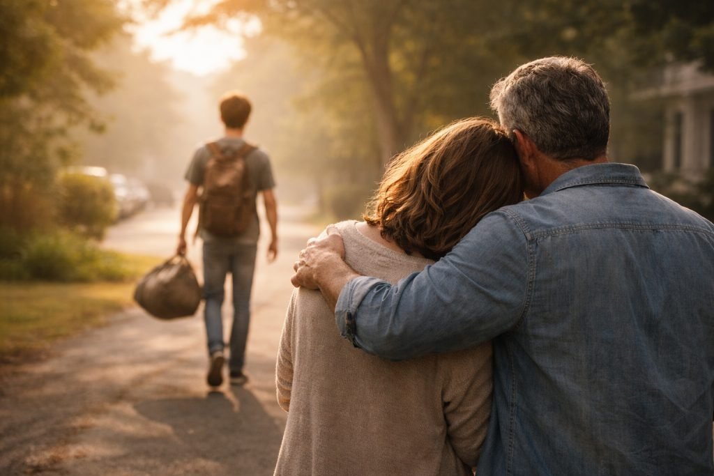 Amor, desapego e maturidade emocional dos pais com filhos crescendo