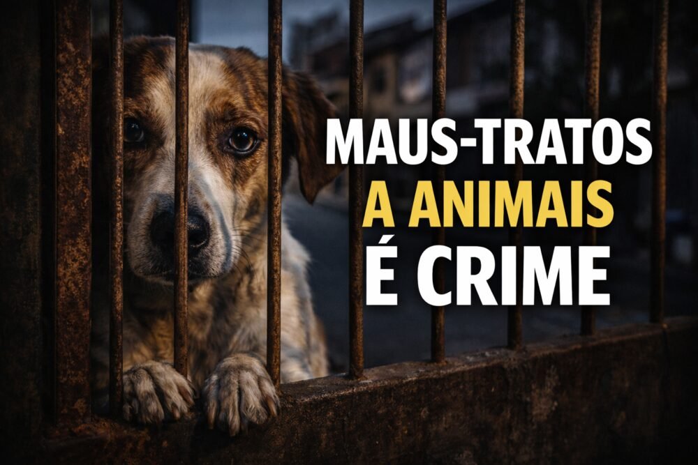 Pessoa denunciando maus-tratos a animais pelo celular