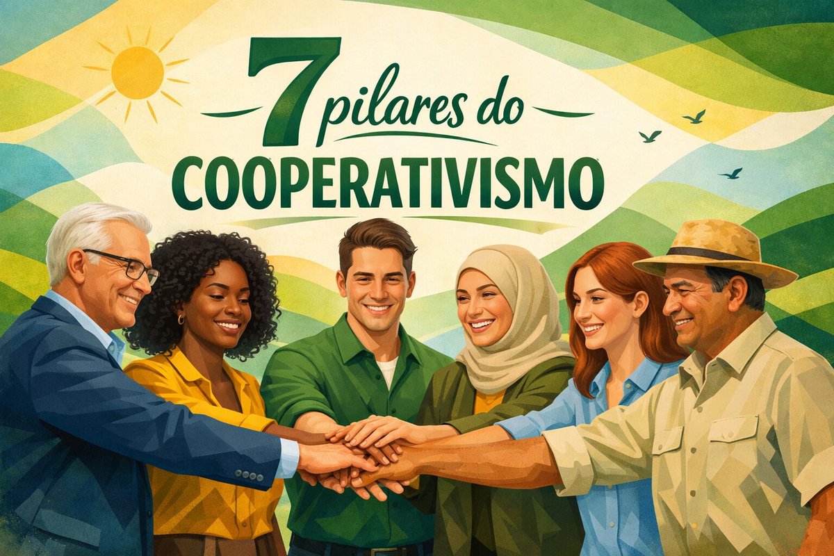 pessoas de mãos dadas representando cooperativismo