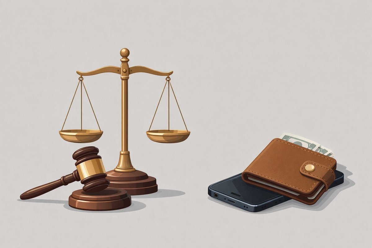 Cena em 16:9 de pessoa entregando celular encontrado para autoridade representando achado não é roubado