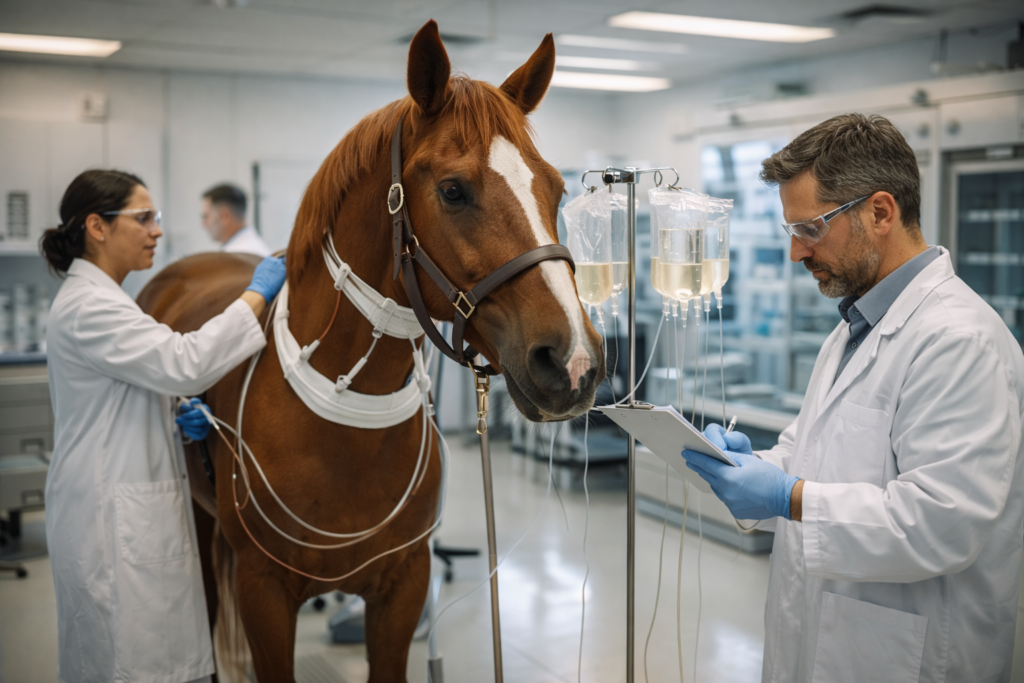 Produção do soro antiofídico em cavalos
