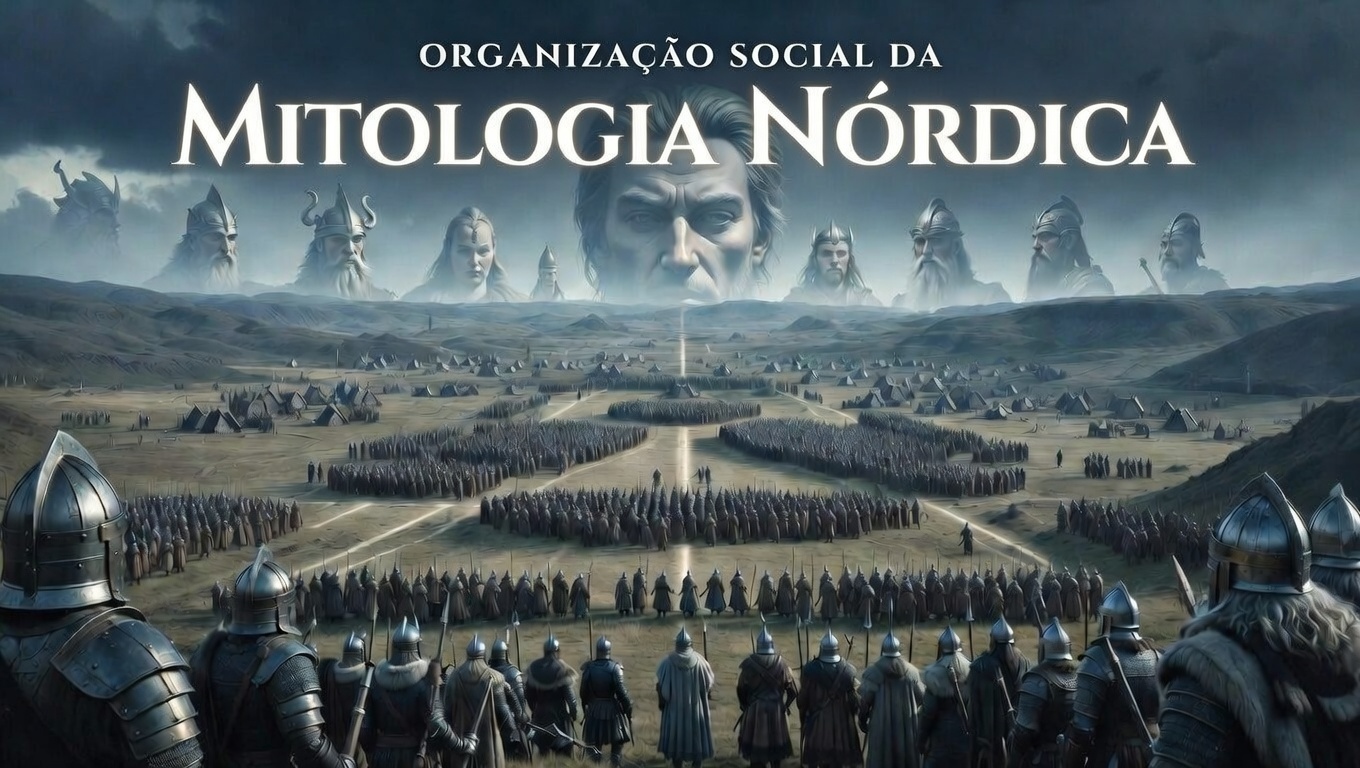 Organização social da mitologia nórdica explicada visualmente