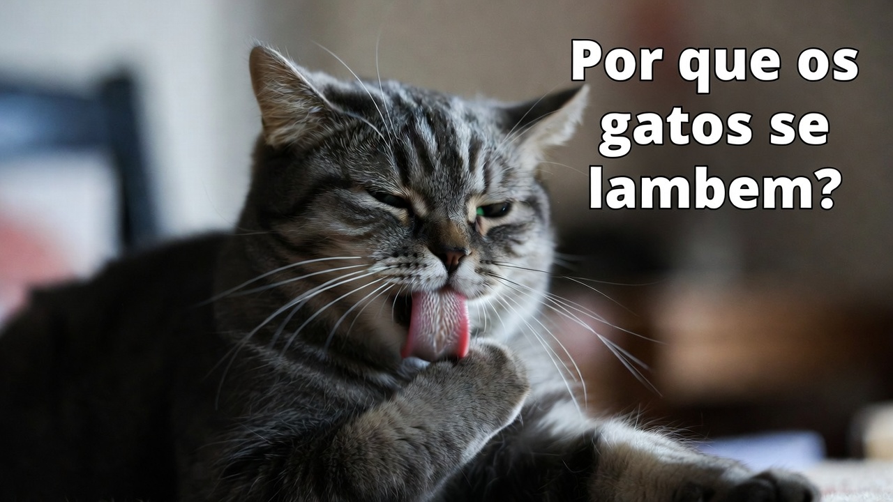Por que os gatos se lambem e o que isso significa